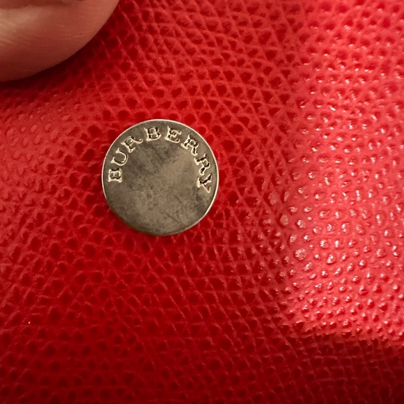 BURBERRY Red Plaid Tote Bag - Picture 10 of 10